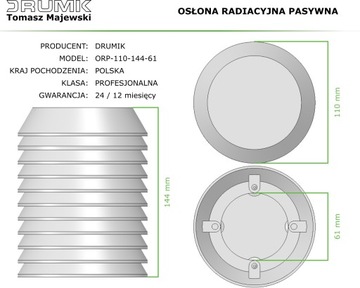 Метеокрышка ОРП-110-144-61-БО - Корпус датчика