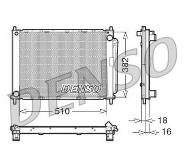 КОМБИНИРОВАННЫЙ РАДИАТОР RENAULT RENAULT CLIO III (05-) MODUS GRAND MODUS