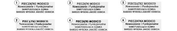 ШТАМП Modico P4, 55х19 мм, 7 строк.