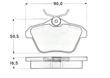 MIKODA 0338 GT ДИСКИ, задние колодки ALFA ROMEO 156