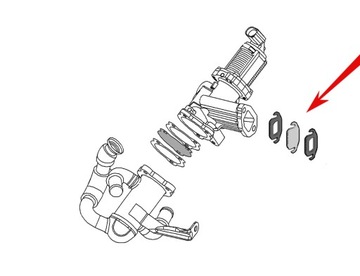 581 Заглушка EGR OPEL FIAT ALFA LANCI 1.3 JTD CDTi