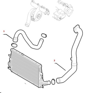 ТРУБКА ИНТЕРКУЛЕРА TURBO ALFA 159 1.9 JTDM 50506262