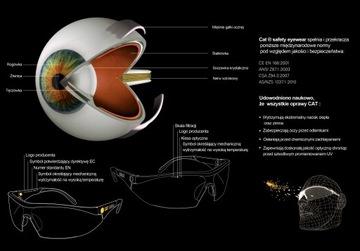 CAT Ectoshield 104 Okulary na rower ATEST Sportowe