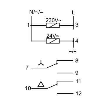 РЕЛЕ ВРЕМЕНИ 2Z 8A 24V DC F&F PCG-417DUO