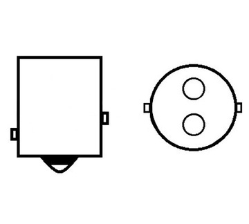 żarówka LED BAY15D biała 2 WŁÓKNA P21/5W 12V