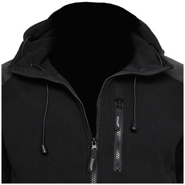 TEXAR HUSKY ТАКТИЧЕСКАЯ ФЛИСОВАЯ ТОЛСТАЯ 360г ЧЕРНАЯ ФЛИСОВАЯ КУРТКА 4XL