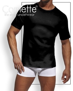 Мужская футболка CORNETTE Authentic 202NEW, черная, XL