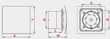 ВЫТЯЖНОЙ ВЕНТИЛЯТОР - AWENTA ESCUDO - WEZ100 - ЗОЛОТО