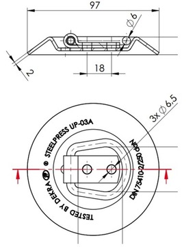 Прикрепите напольный держатель UP-03A SPP к ремням ремня.