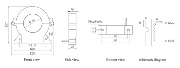 SCT045B-600A/5A 1% Трансформатор тока