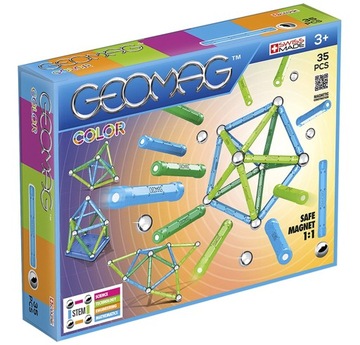 МАГНИТНЫЕ БЛОКИ GEOMAG COLOR GEO-261 3D 35 шт.