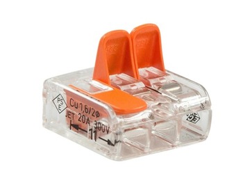 SZYBKOZŁĄCZKA WAGO UNIWERSALNA 3x0,2-4mm² 50szt