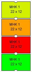 Бирки для этикетировочной машины 22х12, однорядные, для MX-5500