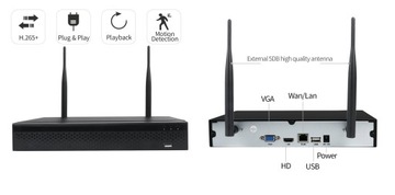 Комплект из 4 камер для беспроводного WIFI-мониторинга