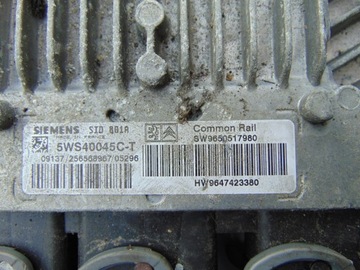 КОМПЬЮТЕР 5WS40045C-T SID 801A 9650517980 PEUGEOT