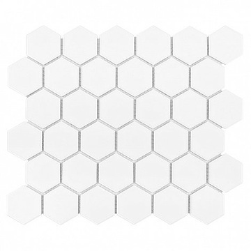 Мозаика DUNIN MOSAICS HEXAGON WHITE 51 MATT