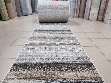 Chodnik Dywan ADVENTURE 70cm szaro brązowy loft