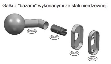 Ручка овальная подвижная ДЛЯ ДВЕРЕЙ, ВОРОТ, INOX