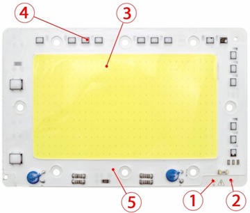 COB СВЕТОДИОДНЫЙ МОДУЛЬ 150ВТ БЕЛЫЙ вставка теплого или холодного диода ПРЯМО под напряжением 230В
