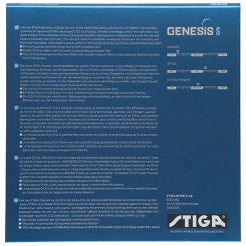 STIGA GENESIS S подкладка 2,2 мм чёрная