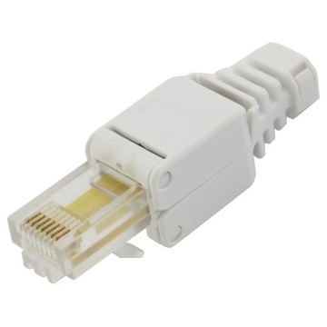 Модульная вилка RJ45 8p8c самоблокирующаяся кат.5e