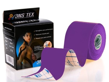 Taśma 3NS TAPE Kinesiology taping kinesio fiolet