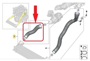 ШЛАНГ ИНТЕРКУЛЕРА BMW 1 BMW 3 1161-7802753