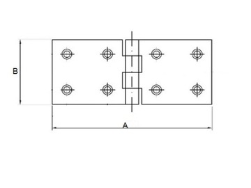 ПЕТЛЯ ДЛЯ СТРОИТЕЛЬНОЙ КОРОБКИ ОЦИНКОВАННАЯ 45 x 250