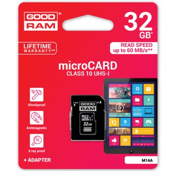 КАРТА ПАМЯТИ GOODRAM MICRO SD 32 ГБ КЛАСС 10 UHS