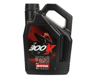 Масло MOTUL 300V 5 W 30 4л + фильтр Hiflo Racing