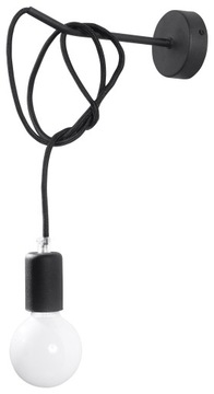 EDISON BLACK Wall Lamp 1 Braid Настенный светильник, современный молодежный стиль