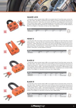 #MAGGI blokada U-lock SQUARE ACTIV homol 100dB pro