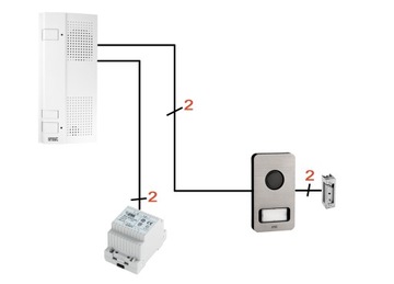 ИНТЕРФОННЫЙ КОМПЛЕКТ HANDS-FREE MIWI URMET 1122/61