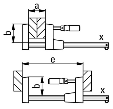 Струбцина для столярных работ Bessey 160/80 по всей поверхности