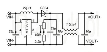 MT3608 Повышающий преобразователь 2-28В 2А