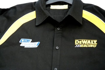 СВИТШОТ DEWALT RACING, ЧЕРНЫЙ, НОВЫЙ L, КОРОТКИЙ РУКАВ