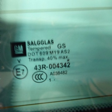 фото thumb №2, Стекло левый зад opel astra j iv gtc 2011