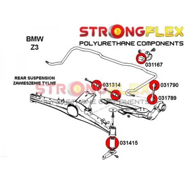 ВТУЛКА БАЛКИ BMW E36 COMPACT Z3 ПОЛИУРЕТАН