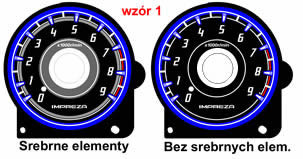 Subaru Impreza 00-07 Tarcze INDIGLO wzór 1 MoMan