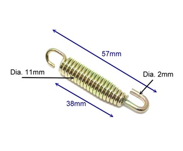 Пружина диффузора выхлопной трубы 59 мм.