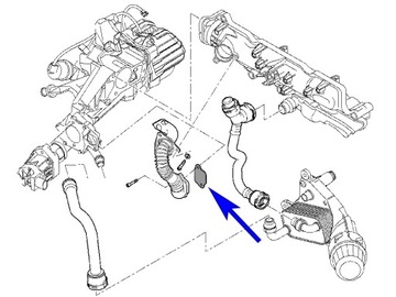 Заглушка EGR Fiat Alfa Saab 1.6 1.9 2.0 JTD TTiD