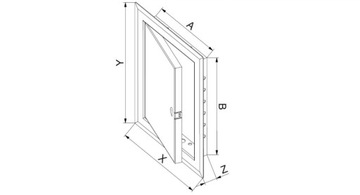 AWENTA DRZWICZKI REWIZYJNE METALOWE DM102 50x50