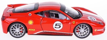 FERRARI 458 CHALLENGE METAL МОДЕЛЬ BBURAGO 1:24