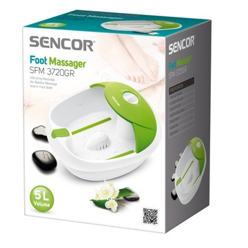 Masażer Stóp Podgrzewanie Bąbelki Sencor SFM 3720G