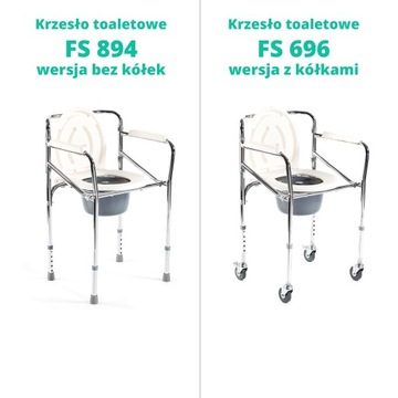 Krzesło Toaletowe SKŁADANE Przenośne WC - FS 894