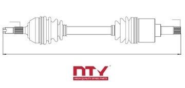 фото thumb №3, Піввісь ліва citroen ax 86-98