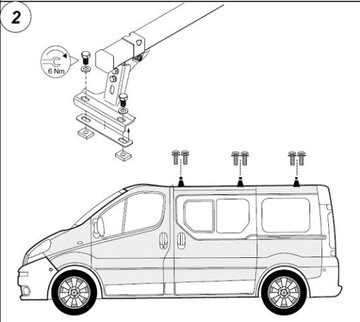 БАГАЖНИК НА КРЫШУ CRUZ RENAULT TRAFIC OPEL VIVARO 4 BELKI 2001-2014