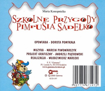 ) Maria Konopnicka SZKOLNE PRZYGODY PIMPUSIA... CD