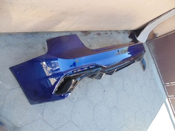 фото thumb №5, Бампер audi rs4 b9 2017- задній дифузор спойлер