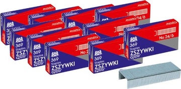 Zszywki Grand 10 Małe 10x1000 szt Cynkowane